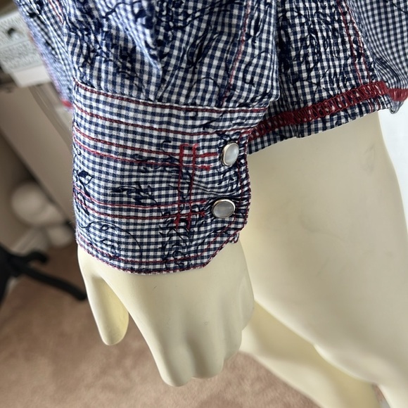 GEORG ROTH LOS ANGELES Western Pearl Snap Button Shirt - Picture 5 of 7